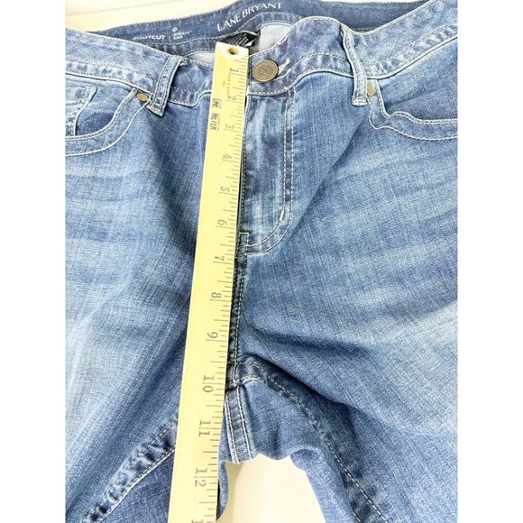 Lane Bryant Flare Genius Fit Bootcut Jeans Sz 18 Short (Actual 34x29) GUC - Picture 7 of 10